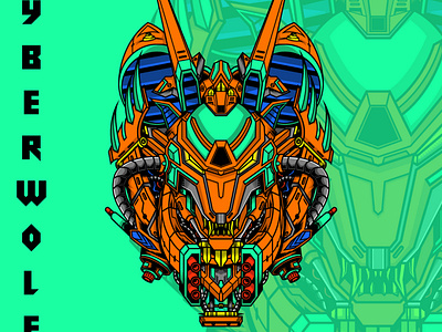 Cyber Wolf - New Century animal robot anime artwork cyber cyber wolf cyberpunk design drawing futuristic illustration lion mecha wolf metal mobile suit robotic strong tiger vector wildlife zoid