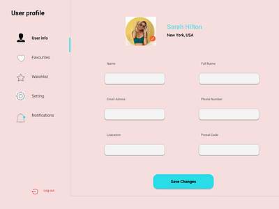 User Profile daily 100 challenge dailyui design user experience user interface design web design woman portrait