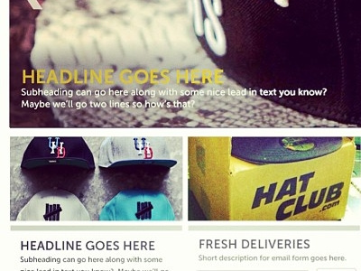 Hat Club - Blog charcoal gold retail userexperience ux white wip wordpress