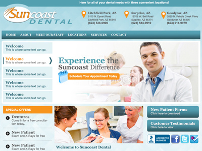 Sun Coast Dental - Client Revisions