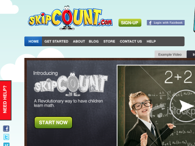 Skip Count Website kids skipcount webdesign