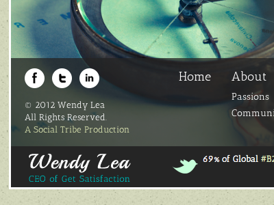 Wendy Lea Website getsatisfaction ux wendylea wordpress