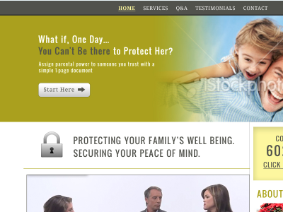 Estate Planning Website ux wordpress