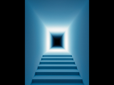 Stairway to the Unknown 3d art horror masonic thelema