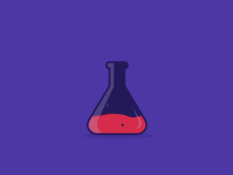 Chemistry Gone Wrong animation beeker chemistry explosion flat gif lab liquid science