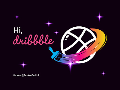 Hi, dribbble! 3d animation branding design graphic design hello dribbble hi dribbble hicommunity logo ui
