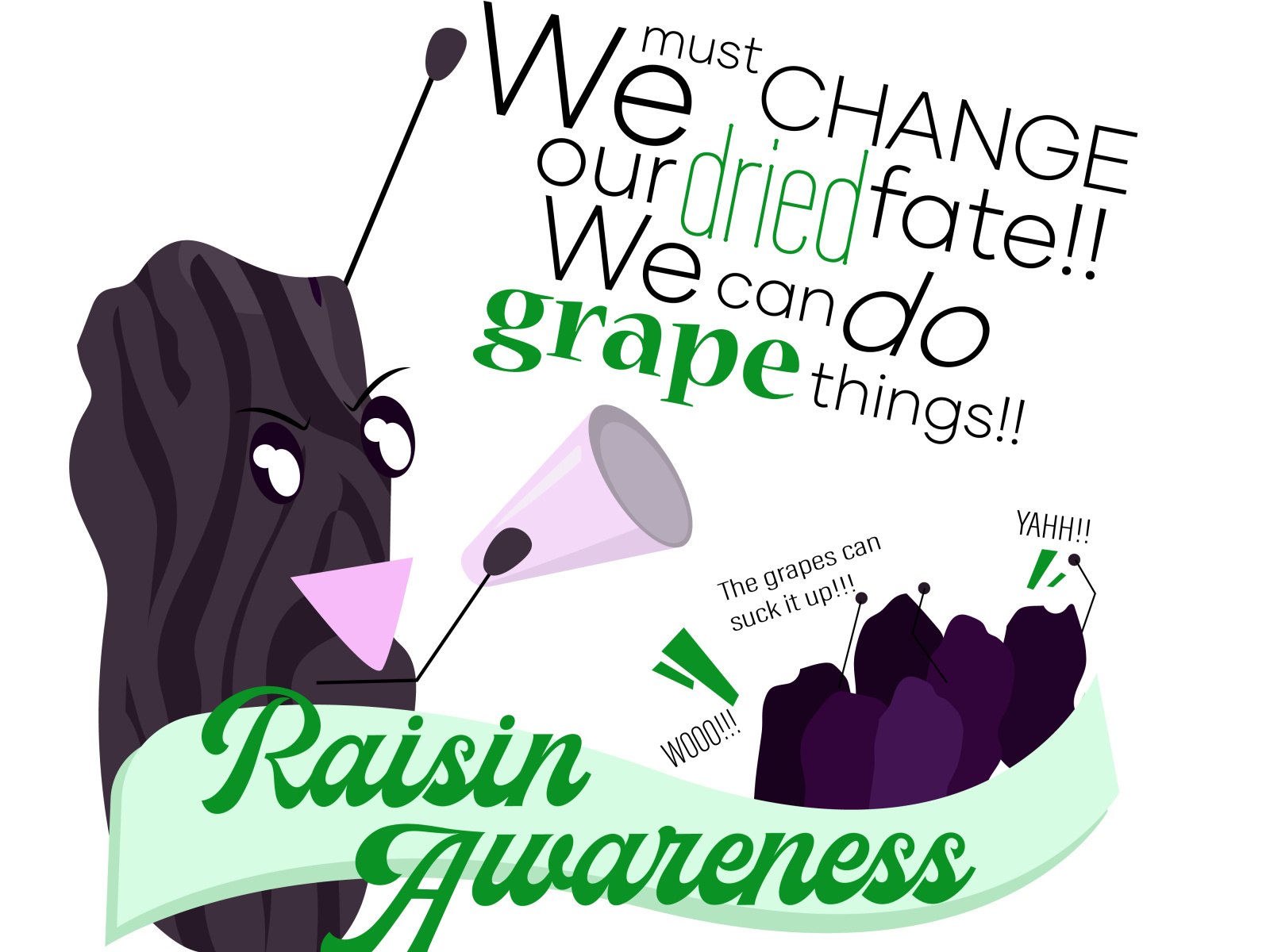 Raisin Awareness by Saira Tanvir on Dribbble
