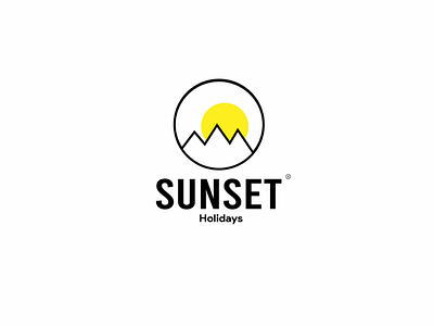 Sunset Holidays Logo logo logodesign branding