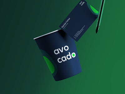 Cup & Business Card Design - Avo Cado