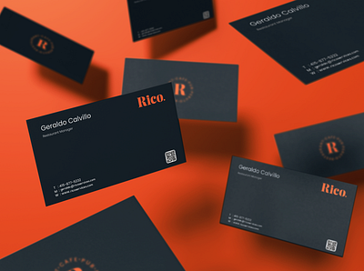 Business Card - Rico brand design brand identity branding businesscard design flat identity branding logo logo design minimal rico typography