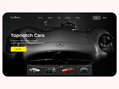 Landing Page Car Dark