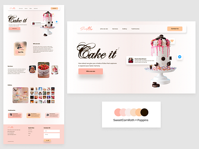 Cake - cakes and cream app branding dailyui design illustration logo minimal ui ux xd design