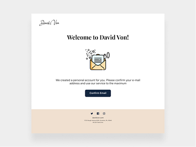 Welcome Card - Email app branding dailyui design illustration logo minimal ui ux xd design