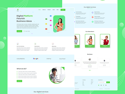 Digital Agency UI/UX design branding design ui ux website design wireframing