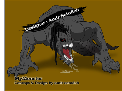 My Monster adobe artwork designer horror art illustration illustrator monsters vector