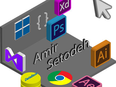 Great Softwares adobe artwork designer illustrator logo vector الاستریتور طراح گرافیک ایرانی طراحی فتوشاپ وکتور