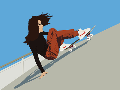 Custom Skater Girl Illustration