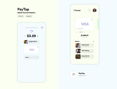 PayTap app concept app app design concepts design flat icon minimal mobile ui payment typography uiux ux