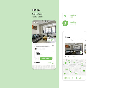 Place - real estate app concept