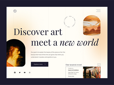 Art Exhibition - Landing Page