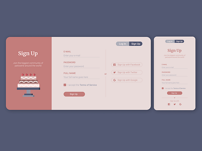 Daily UI 001 - Sign Up