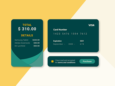 Daily UI 002 - Credit Card Checkout