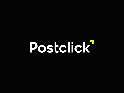 Postclick Logo brand design brand identity branding clean font logo minimal rebranding vector