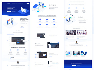 The Instapage Website’s Fresh Look 2d branding clean design gradient icon illustration isometric landing page layout minimal photoshop refresh responsive web design website white