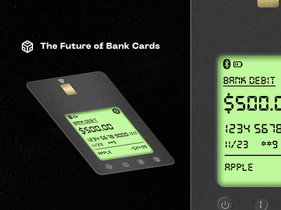 Future of Bank Cards design fintech graphic design ui