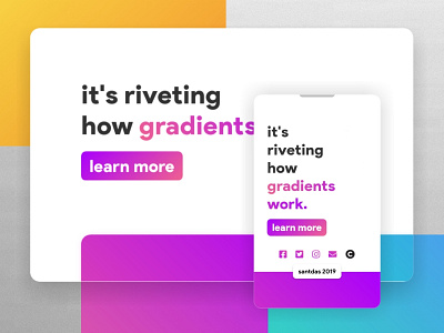 Gradients - Colorful Modern Web Design front end development gradient gradient design web design web development