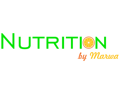 Nutrition by Marwa branding creative design logo logodesign