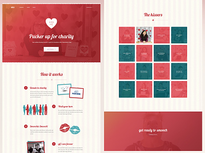 Kissing Booth - Landing Page heart kiss kissing booth kps3 red reno stripes valentines day
