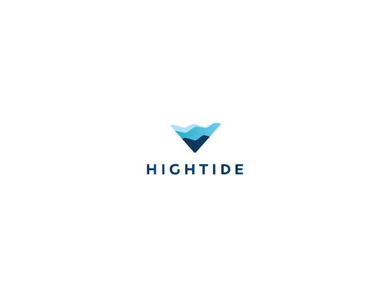 Branding - Hightide blue branding layers logo miami water