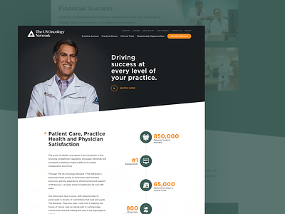 Website Launch -- doctor healthcare mckesson medical oncology responsive website