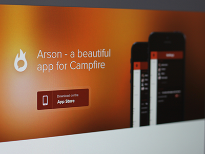 Arson - Campfire Chat for iOS apple arson campfire chat cloudsnap fire ios jones kevin orange red reno
