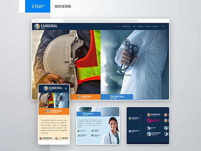 Embeiral Grupo - Web Design construction construction company design homepage ui web webdesign website