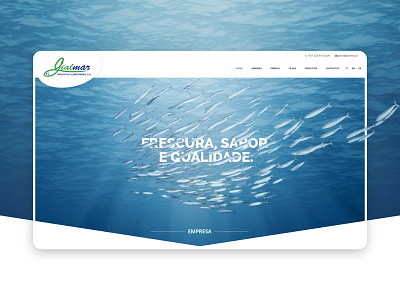 Gialmar - Web Design blue design fish fish company fishes inspiration parallax parallax effect ui ui inspiration uidesign underwater water web webdesign website