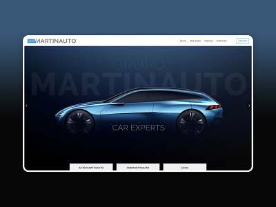 Grupo Martinauto - Web Design audi blue car cars design ford peugeot skoda ui uidesign volkswagen web website
