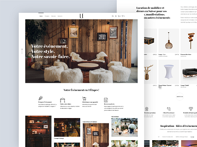 Furniture & Decor Rental - Responsive Website Design