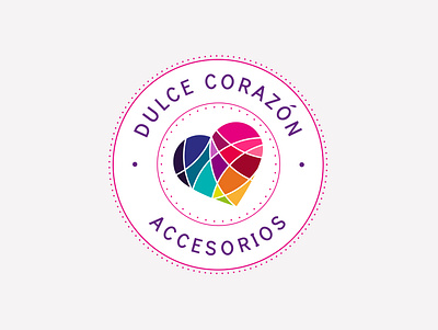 Accesorios Dulce Corazón brand branding branding design design illustration logo vector