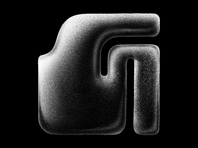 G — (7/36) 36 days of type 3d abstract alphabet black black and white g hand lettering letter minimal texture type typography white