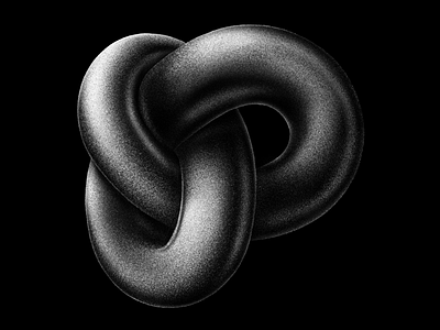P — (16/36) 36 days of type 3d black black white drawing gradient hand lettering infinity ipad letters loop procreate shading shadow type typography white