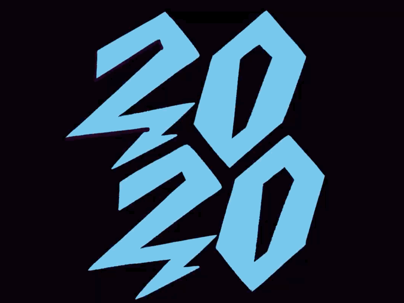 2020🤞🏾✨⚡️ 2020 animation bold colors gif hand lettering letters minimal type typography