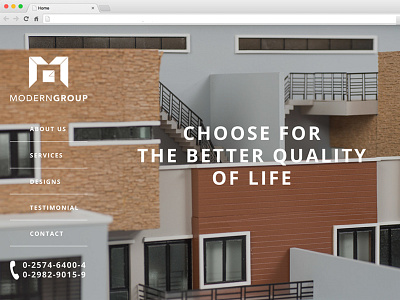 Redesigning ModernGroup Website art direction ui web design