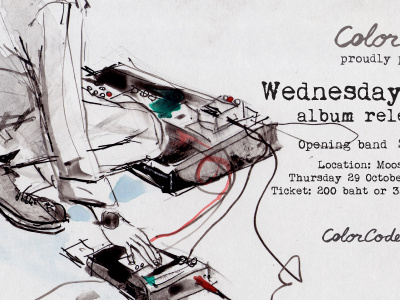 Wednesday 'Lazarus' album release party Facebook Cover banner concert flyer live music