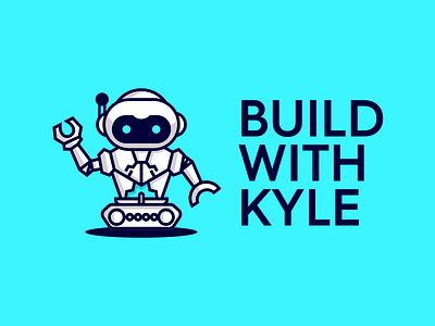 Build With Kyle branding design illustration logo vector