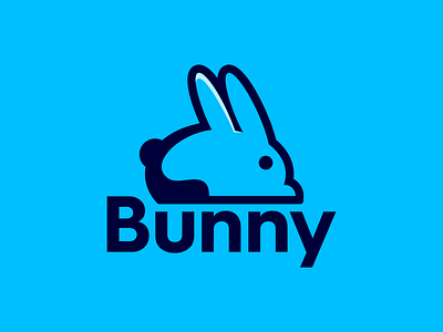 Hello Bunny Dribbble abstract animal bunny bunny logo bunnylogo cute hello hello dribbble hello world simple