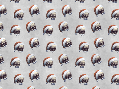 Christmas Halloween Pattern christmas digital halloween illustration pattern photoshop skull