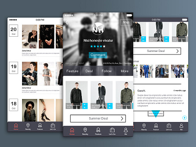 IGO Fashion App app e commerce fashion feature man mock pictures style up