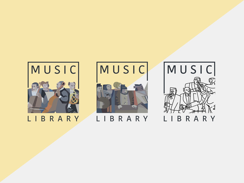 Music Library Logo by Yakun Chen on Dribbble